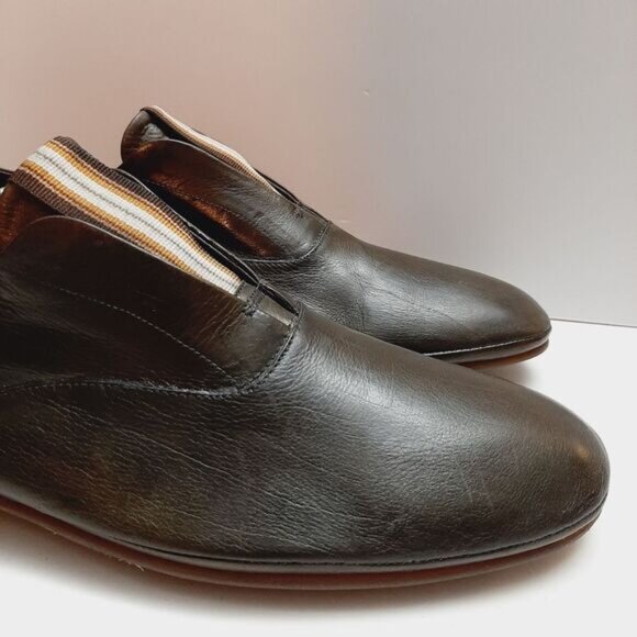 BARRATS 1890 \ Driving Slip-On Loafer Leather Shoes Deep Green Men's Sz US 8.5 - Picture 3 of 16